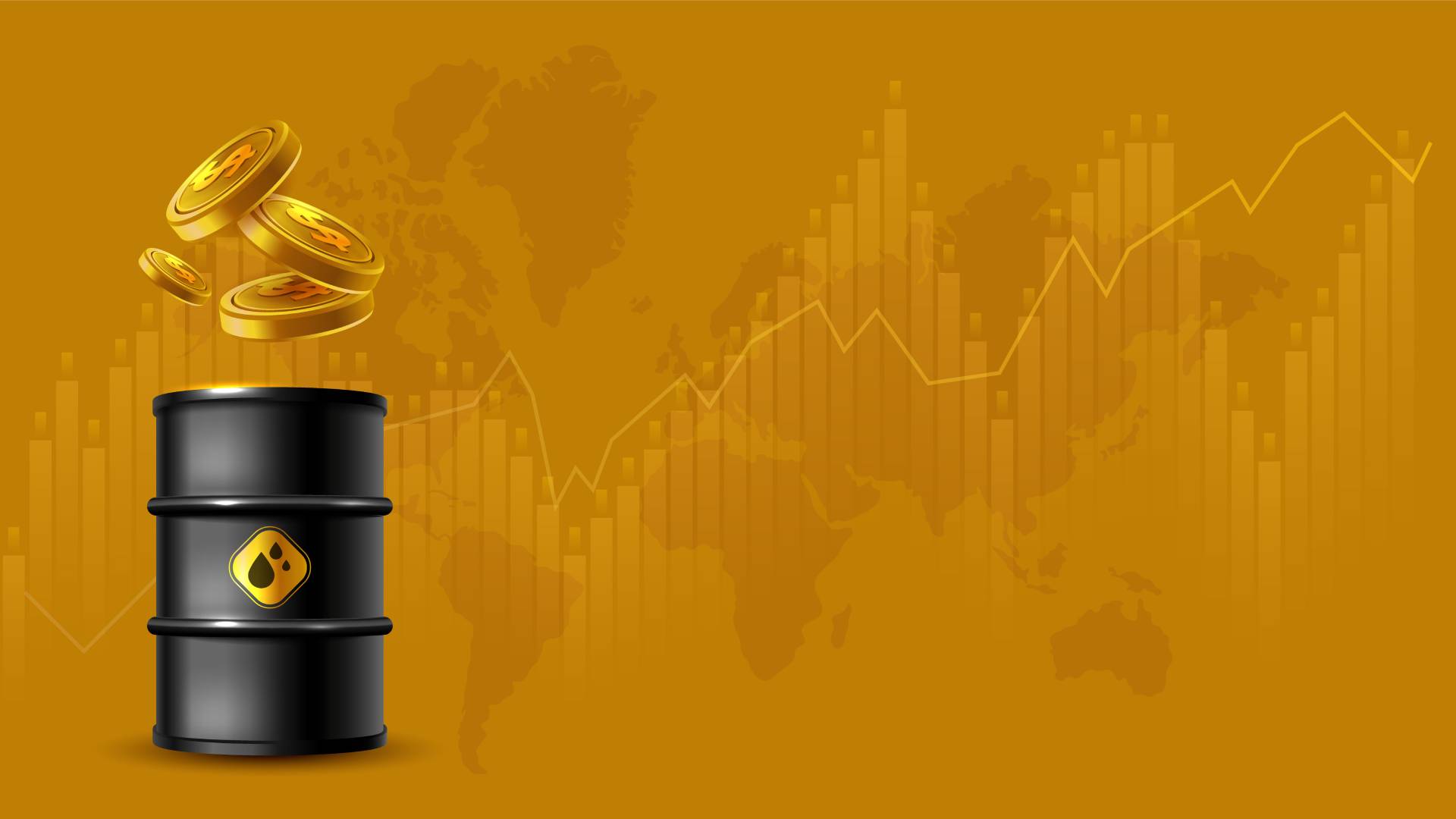 oil barrel with rising prices