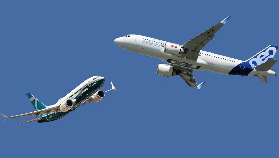 Airbus and Boeing Airplane