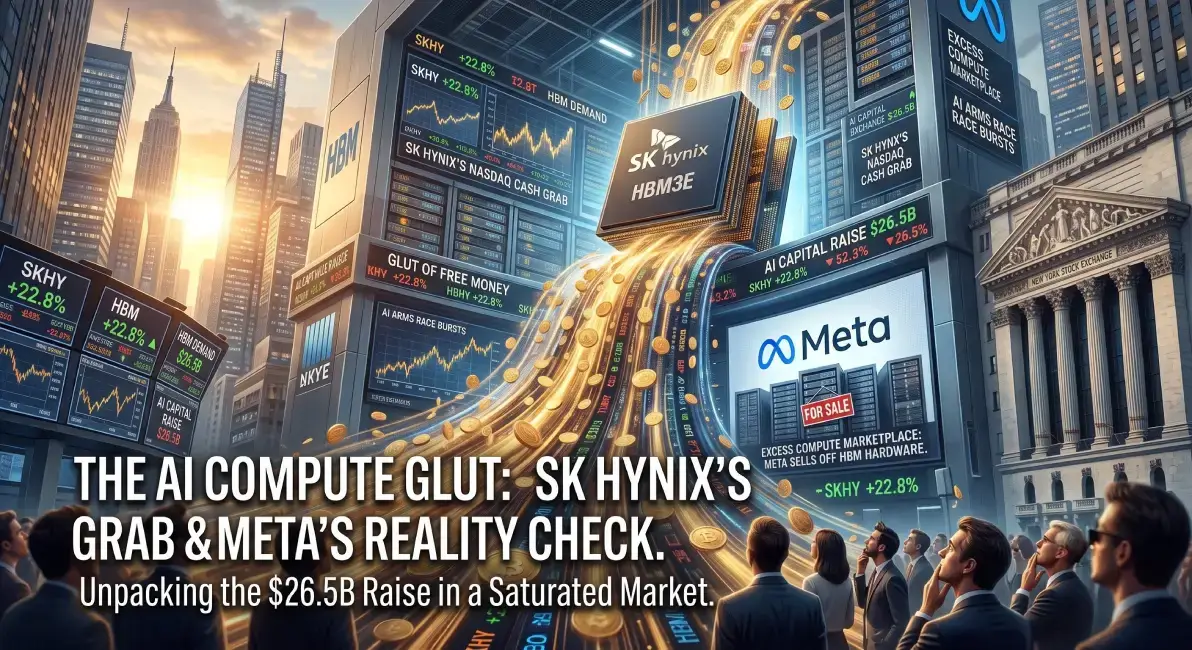 The AI Compute Glut: SK Hynix’s Nasdaq Cash Grab vs. Meta’s Reality Check